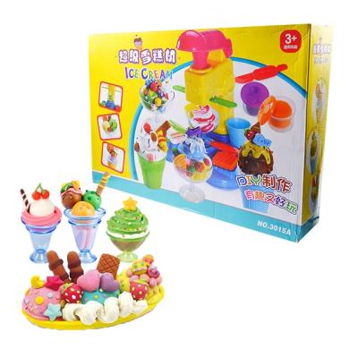 China Diy Playdough Clay 6 Designs Diy Plasticine Tool Kit Soft Ice Cream for sale