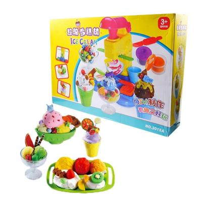 China Diy Clay Ice Cream Playdough Set Soft Clay For Kids Mud Playdough Clay for sale