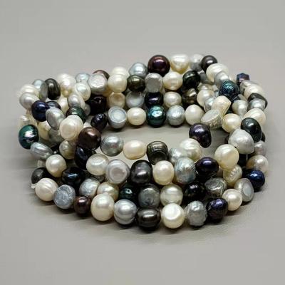 China Direct sales CLASSIC factory handmade classic single-color freshwater bracelet or mixed-color pearl bracelet for sale