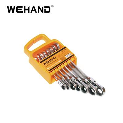 China WEHAND 7 Pcs 8/10/12/13/14/17/19mm Adjustable Angle Extension Torque Wrench Set Eco-friendly Wholesale High Quality for sale