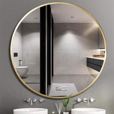 China Round 3mm Minimalist Aluminum Mirror Bathroom Round Aluminum Wall Mirrors For Bedroom Espejos Decorativos for sale