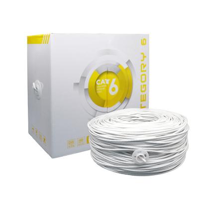 China Computer Room Wiring Home Wiring Home Wiring Office Wiring Fsatech Network Conductor Multimedia Cat 6 Utp Bare Solid Copper Cable For CCTV System for sale