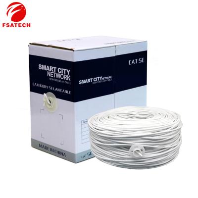 China Fsatech Newcomer PE Jacket Internet Network Trunk Computer Room Wiring Home Wiring Office Wiring RJ45 Wiring Cat 5e Wire UTP For Indoor Wiring for sale