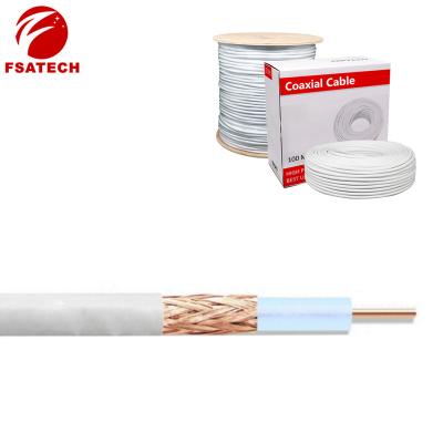 China OFC/CCS FSATECH Bundle 2.5C-2V Coaxial Cable 100m 300m For AHD CVI TVI CVBS Video Transmission Surveillance System for sale