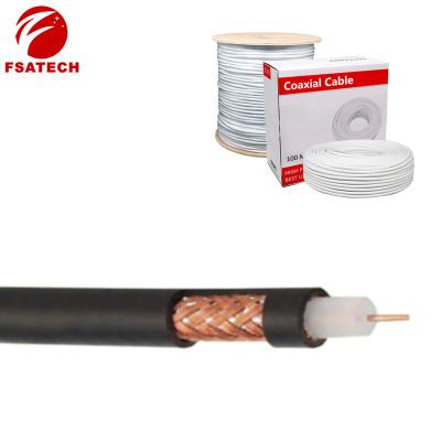 China OFC/CCS FSATECH Bundle 3c-2v Coaxial Cable 100m 300m For AHD CVI TVI CVBS Video Transmission Surveillance System for sale