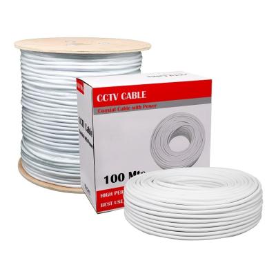 China OFC Factory Directly Support Resistance 1.02mm CCA Shield 100m Roll LSZH Jacket CCTV Power UV RG6 Coaxial Cable for sale