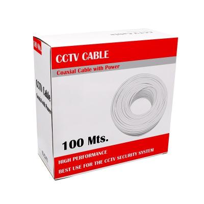 China Factory Price OFC OFC Fire Resistance 100m 200m Outdoor RG59 Power Link Coaxial Cable 300m For CCTV Camera for sale