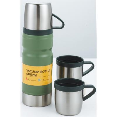 China New Style Stainless Steel Viable Double Wall Modern Thermal Tumbler Hot Water Vacuum Flask Set for sale