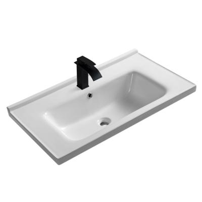 China Rectangular Modern Modern Hotel Above Deck Bathroom Art Basin for sale