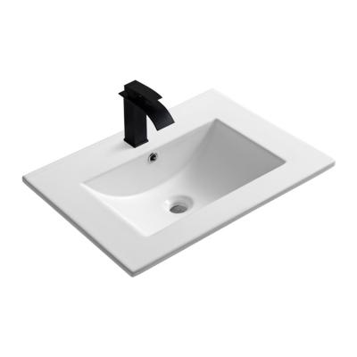 China Modern Hot Modern Bathroom Sink Art Basin Washroom Smooth White Ceramic Wash Basin for sale