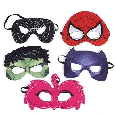 China Cheap PVC Promotion Halloween Christmas Cosplay Birthday Gifts For Kids Superhero Bat Iron Man Carcass Spiderman Mask for sale