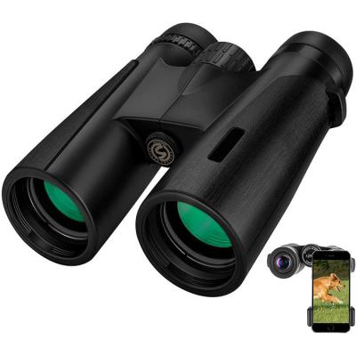 China HOT SALE HB12x42 For Adults Dim Light Vision Compact HD Binoculars For Ornithology Travel Hunting Concerts Opera Sports BAK4 135X150X55mm for sale