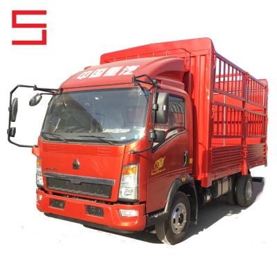 China Sinotruk Howo 4*2 4 Ton Cargo Van Truck 4200x2050x2050 Stake for sale