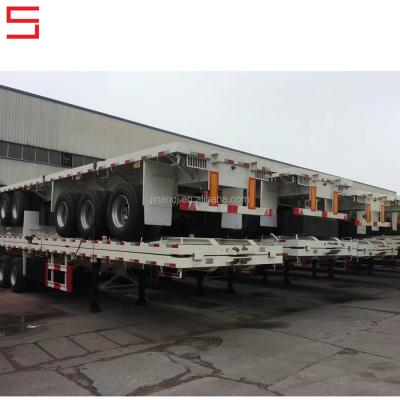 China Truck Trailer 2axle 3 Axle 20 Feet 40 Feet Container Trailer for sale