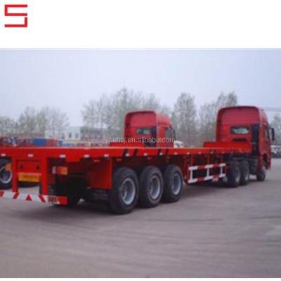 China Factory direct sale 2018 trailer truck 3 axlel/2axle 20ft and 40ft container trailer for sale