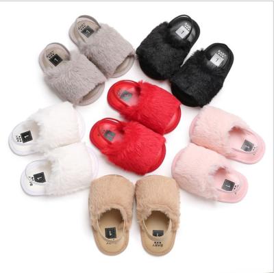 China Other 2022 Newest Baby Elastic Band Shoes Slip On Flip Flops Shape Baby Kid Sandals for sale