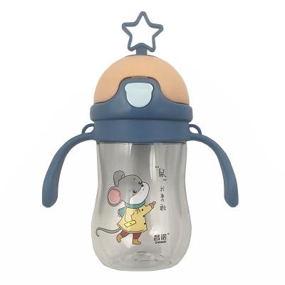 China Nitrosamine Free Baby Drink Water Bottle Star Cup With Handle Random Color for sale