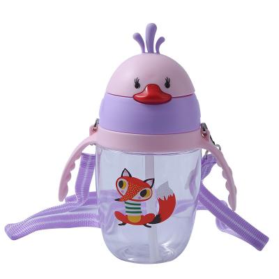 China Nitrosamine Everystep Baby Drinks Free Water Bottle Duck Cup With Handle for sale