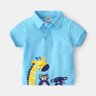 China BoyTT shirt2022Summer animal comfortable children's short-sleeved shirt2022Summer non-hooded viable cartoon cute pattern casual for sale