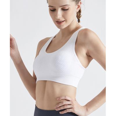 China 2021 New Sports Women's Yoga Bra Fitness Yoga Bra Gather Beauty Breathable Back Running Gear Honeycomb Shock Dry Bra for sale