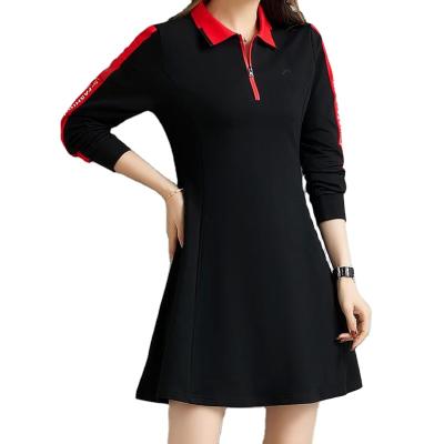 China 2021 Anti-static Golf Dress Women's Fashion Short Sleeve Dress Slimming Skirt Suit Golf Dress for sale