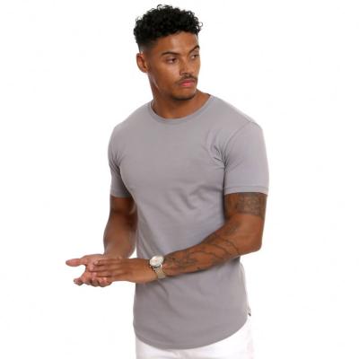 China 92% Polyester 8% Spandex Workout Tee Sports Shirt Anti Shrink Gym T-Shirt For Men for sale