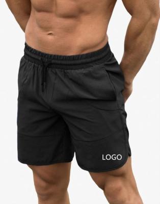 China Breathable Wholesale Custom Nylon Gym Fitness Shorts Bodybuilding Empty Mens Workout Shorts for sale