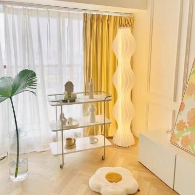 China Lighting Works Bedroom Creative Atmosphere Study Sofa Living Room Floor Lamp Polynesian Dance Origami Art LED White Lamp for sale