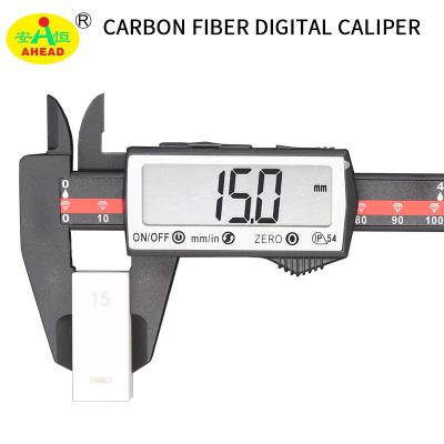 China Carbon Fiber Digital Caliper 0-6 Inch Vernier Caliper With Large LCD Screen, Auto - Off Specification, Inch And Millimeter Conversion for sale