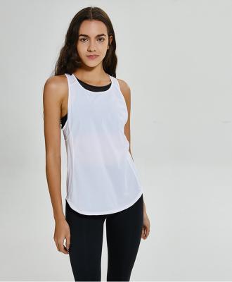 China Mesh Women Tank Tops Workout Quick Dry Sleeveless White Antibacterial Clothes New Fitness Clothing 2021 for sale