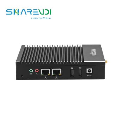 China For Ubuntu Barebone Business Cheap Fanless Industrial Desktop Computer System j3160 Linux Mini PC Server for sale