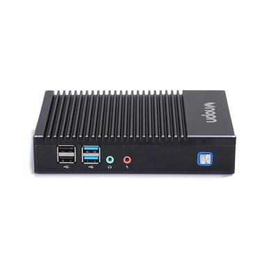 China X86 A6 1450 Aluminum Industrial Fanless NANO Mini PC With HD DP USB3.0 for sale