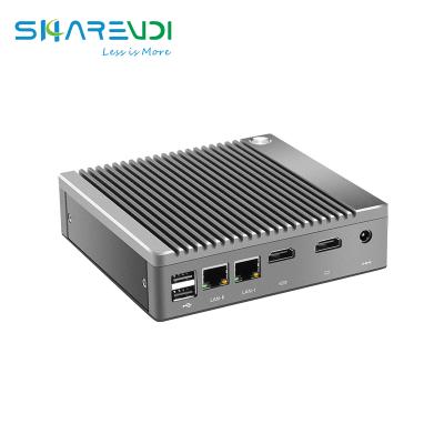 China Low Power Quad Core 2 Core Mini PC J1900 Ethernet J4125 J1800 N2840 N2940 J1900 Fanless Mini PC For Digital Signage for sale