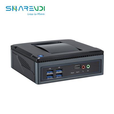 China Mini PC Computer i3 i5 i7 Low Power Dual PC Desktop Barebone Mini PC Display for sale