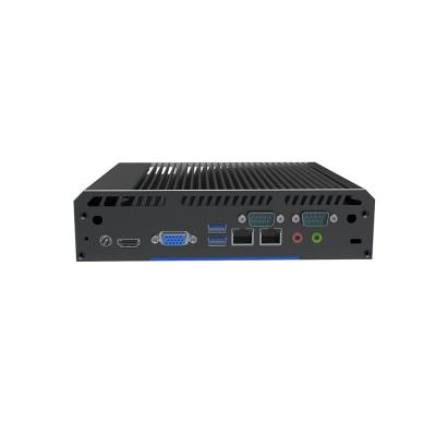 China Industrial Core i3 8145U i5 8250U i7 8565U Barebone Mini Fanless Industrial PC For Outdoor Digital Signage for sale