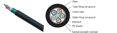 China 8 core stranded loose tube armored optical fiber cable for sale