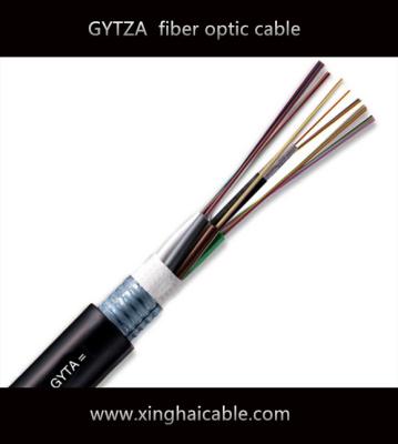 China 24 core GYTA APL armored  single mode fiber optic cable 1km price for sale