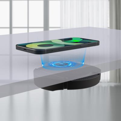 China 10W Qi Embedded Furniture Range Rover Wireless Charger Build In Table Undertable Build In Invisible Table Phone Charger for sale