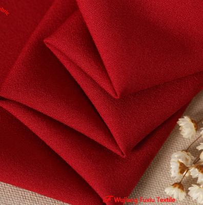 China Sides anti-static high quality double polyester foam crepe fabric thick composition for sale