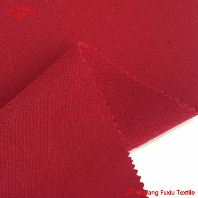 China 2021 Fashion Double Sides Antistatic Polyester Stretch Foam Crepe Fabric For Pants for sale