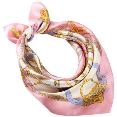 China Custom Digital Copy of New Pattern 100% Soft High Quality Pure Silk Scarf for sale