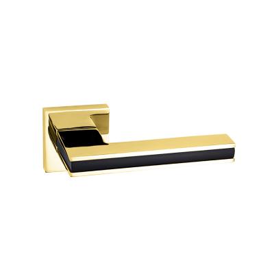 China 542J162 PVD/MB luxury door handles door lock hardware interior door handle gold modern European style supply seller for sale