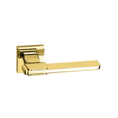 China 542J81 PVD luxury door handles door lock interior door hardware gold handle modern european style supply seller for sale