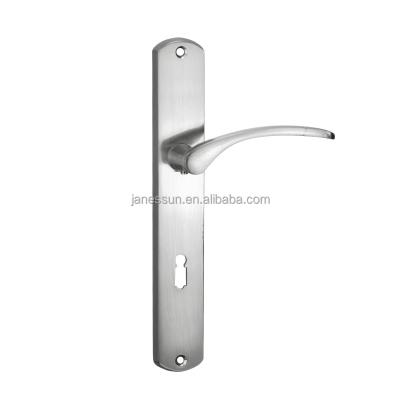 China Modern Simple Interior Door Handles For Factory Direct Sale 50 Sn Silver White Series Flat Door And Window Handles 500pcs for sale