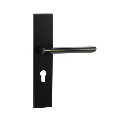 China M20273 Matt Black Plate Series Modern Style Room High Quality Interior Door Handles for sale