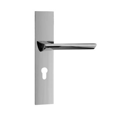 China Factory direct sale M20273 cp modern flat series silver white simple interior door handles for modern style for sale