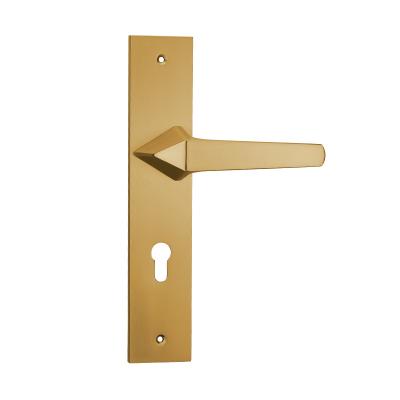 China Factory Direct Sale L0167 MBC Modern Flat Series Simple Interior Door Handles For Modern Style for sale