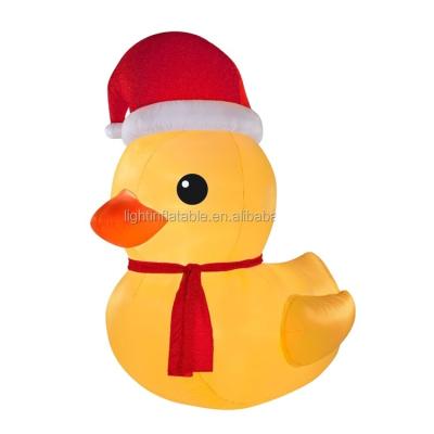 China Outdoor Parade Hot Sale Lighting Christmas Inflatable Duck For Decoration Outside animal for sale