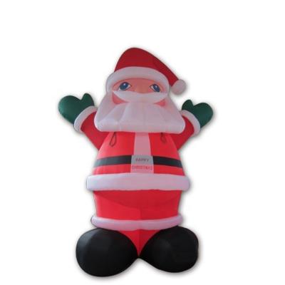 China Custom Inflatable Christmas Holiday Yantai Santa Claus For Christmas Advertising With Lights OEM for sale