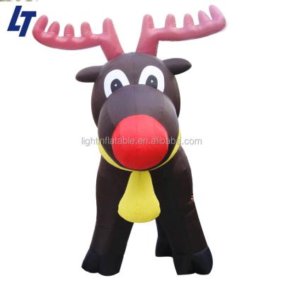 China Outdoor Parade Hot Selling Lit Rudolph The Rednosed Reindeer For Inflatable Decoration OEM for sale